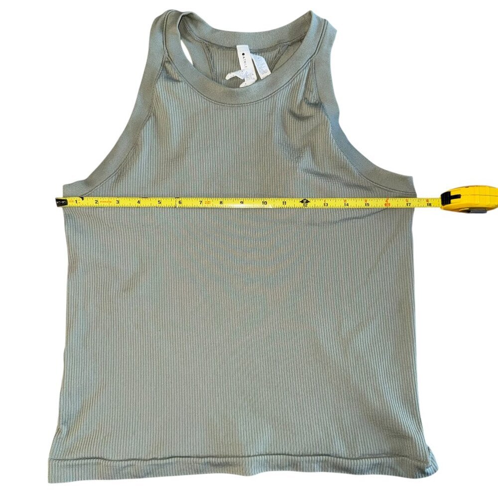 Athleta Renew Racerback High Neck Tank Vera Green Womens Size XL